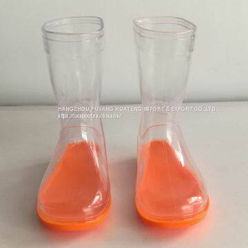 Transparent Kid Boots, Children Transparent Rain Boot, Kid 100%Transparent Boots,Cheap Child Boots photo-3