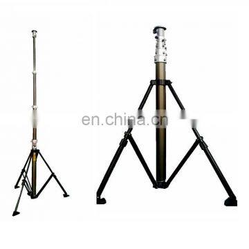 4m Small Portable Lightweight Camera Tlescopic CCTV Mast Tower photo-2