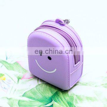 Custom Logo Printed Mini Backpack Coin Wallet Silicone Small Backpack Purse photo-5