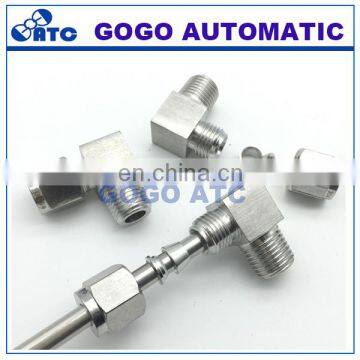 Quick Coupler ZG1/4 Male Thread O.D 3/8 Inch Hard Tube Stainless Steel Elbow Connector Fitting photo-4