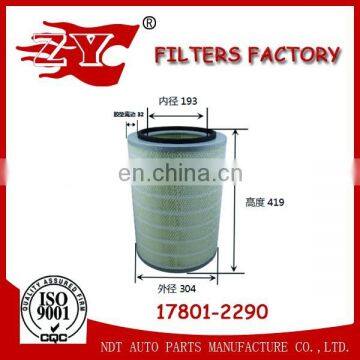 truck air filter used for HINO-BUS OEM NO.17801-2290