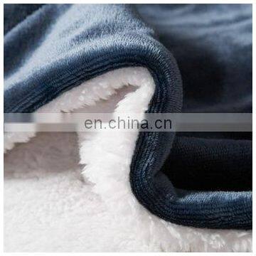 100% Polyester Sherpa Flannel Blanket Two Sides Brushed Cozy Fleece Throw photo-4