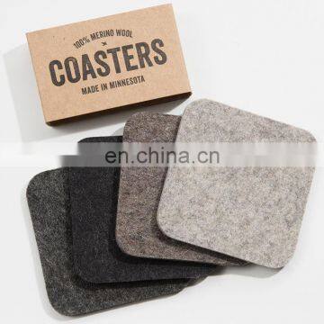 Wholesale Durable Tea Trivet Felt Cup Mat Coast Custom Palcemat and Coaster photo-3
