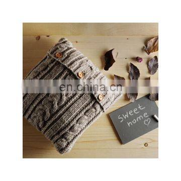 2019 New Design Decorative Plain Knitted Sofa Cushion Pillow photo-3