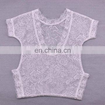 Newborn Baby Photo Clothing Baby Summer Bodysuit Beautiful Black White Lace Romper photo-3