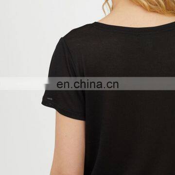 Blank Low Collar White T Shirt Bulk, Custom Women T-Shirts