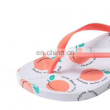 Wholesale Price Customized Pvc Fruit Series Summer Beach Fashion Soft Flip Flops Women Slippers photo-5