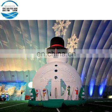 Factory supply advertising equipment Christmas bouncer inflatable snowman bounce castle