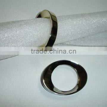 Solid Brass Oval Napkin Holder Rings