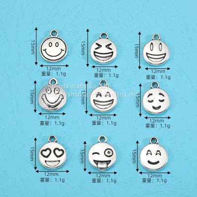 China Factory Multifunctional Hanging Metal Buckle Smile Emoticon Accessories For Kids For Gifts