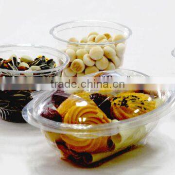 China manufacturer clear disposable plastic food container with lid. wholesale
