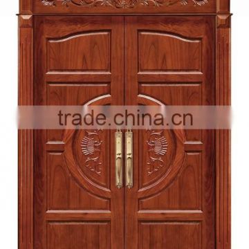 Double Swing Entry Interior Wood Door Solid Wooden Door