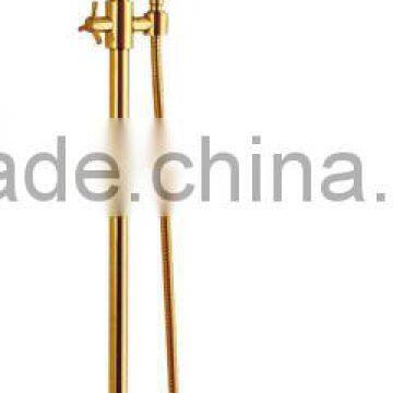 Wall Mounted Golden Bathroom Shower Set Bathroom Faucet