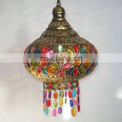 New Arrive Globe Copper Iron Colorful Jewelry Chandelier Pendant Light