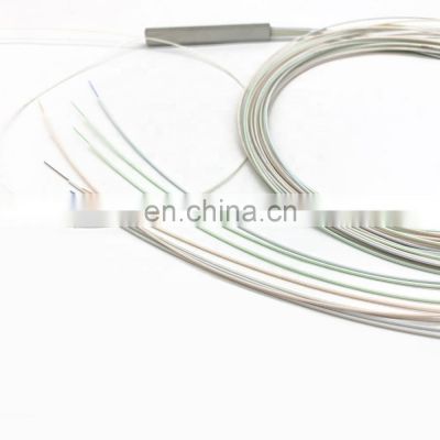 FTTH PLC 1x2 1x4 1x8 1x16 1X32 1X64  sc upc apc connector steel tube nap 8 way splitter