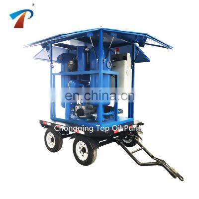 Transformer Oil Purifier Machine Vacuum Movable Insulating Oil Purification System