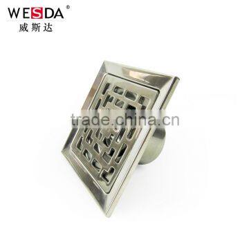 WESDA 3.5inch New Style Full Set Adjustable Floor Drain With Bottom Outlet Stainless Steel Floor Drain,roof Drain, Shower Drains photo-3