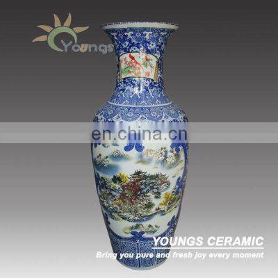 Jingdezhen Traditional High Floral Vases