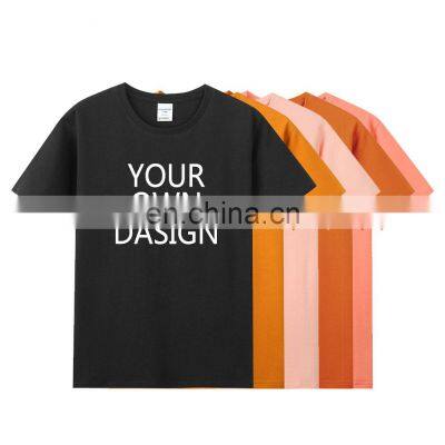 Wholesale Mens Camiseta High Qualiy T-shirt Printing On Demand Custom Printed Logo Label 100 Cotton Embroidery Blank T Shirt