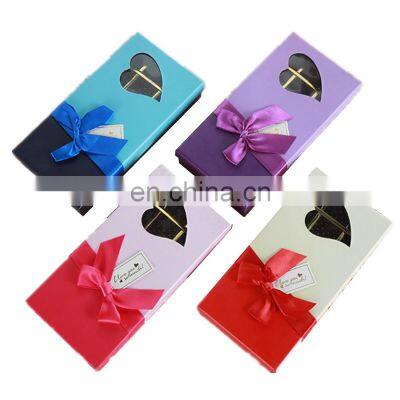 Custom promotion paper chocolate gift box wedding favor sweet candy boxes