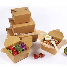 China Kraft Paper Container Suppliers Disposable Paper Lunch Box manufacturers