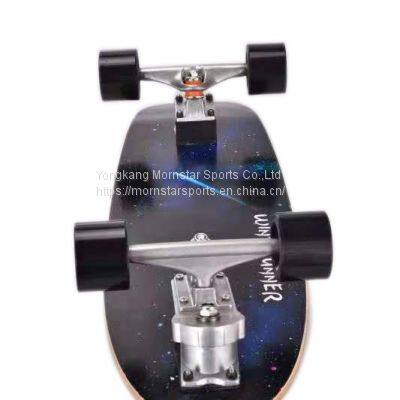 8Layer Maple Deck 4 Wheels Surf Carving Cruiser Skateboard With S7 Trucks photo-2