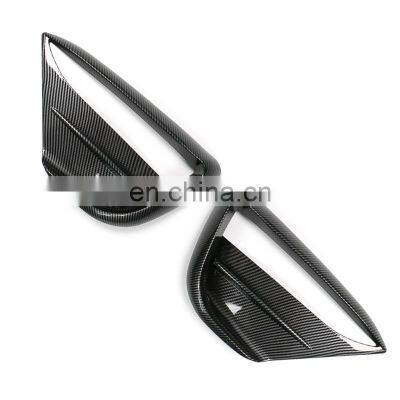 Fit Tesla Model Y Front Fog Light Trim Cover Fog Lamp Frame Blade Trim Eyebrow Spoiler For Tesla MY