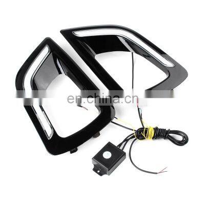 GELING 12V Black Gloss Cover Drl Led Daytime Running Light For NISSAN NAVARA NP300 2015 2016 2017 2018 photo-2