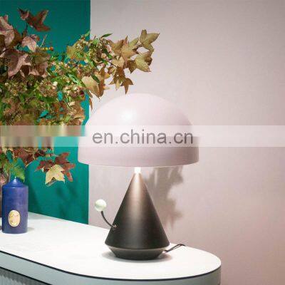 Pink Blue Kids Desk Lamp Cute Mushroom Gift Table Lamp Living Room Desk Lighting for Portable Hotel