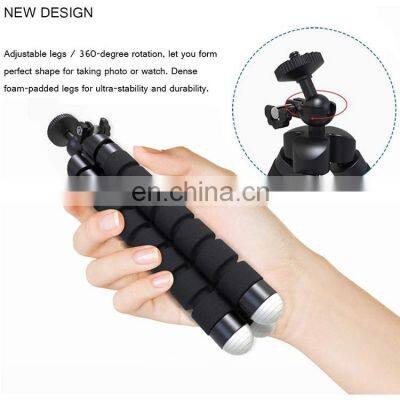 2022 Mini Foldable Tripod Sponge Mobile Phone Holder Flexible Tripods Bracket Selfie Stick Tripod For Camera Accessory photo-5