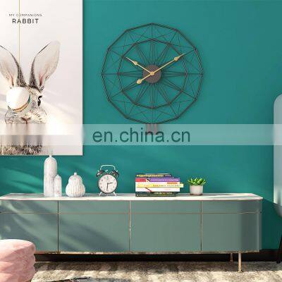 Drop Ship Relojes De Pared Retro Gold Iron Mute Silent Wall Clocks Duvar Saati For Metal Wall Decoration Wall Decor Home Decor photo-3