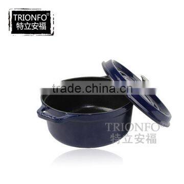 Hot Sale Trionfo Blue Cast Iron Enamel Pot photo-2