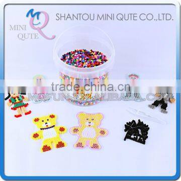 Mini Qute Kawaii DIY 6000 pc Ironing Hama Perler Beans 3D Jigsaw building block pegboard educational toy (Accept OEM) NO.ET05A1