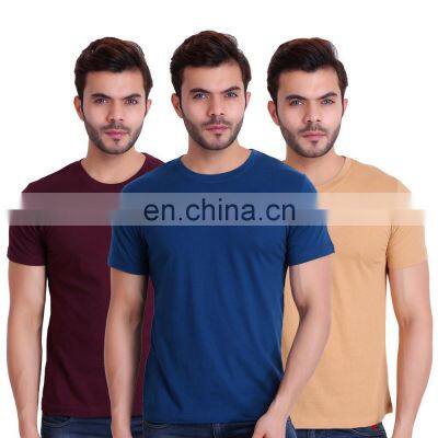 High Quality Premium Style 100% Cotton 180gsm 5.3oz Men's T Shirts With Custom Logo Printed 95 Cotton 5 Spandex t Shirts photo-4