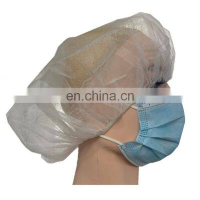 Cheap disposable non woven bouffant cap head covering