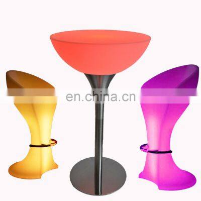 wireless illuminated party bar table modern glowing coffee shop led chair led light up tables entertainment furniture led bar