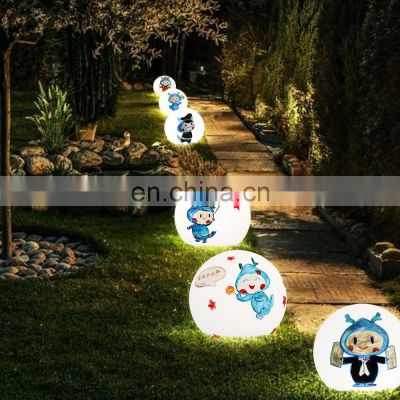 event party wedding patio solar Outdoor Led Garden Round Decorative Ball Light 16 Color Changing Solar Led Ball