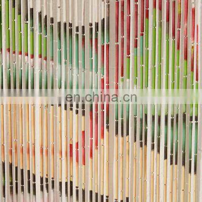 Handmade Organic Bamboo Beaded Door Curtain New Style Beaded Painted Door Curtain Wholesale photo-2
