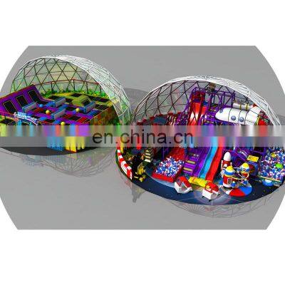 commercial soft play games kids combined indoor playground equipment and trampoline park