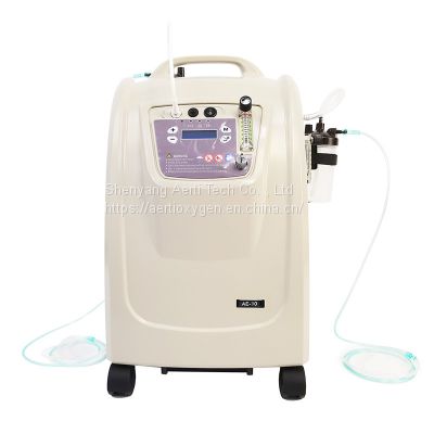 10l dual flow oxygen concentrator for home care