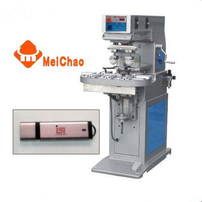MeiChao Double Colors 8 Stations Automatic Rotary Turntable Pad Printing Machine photo-3