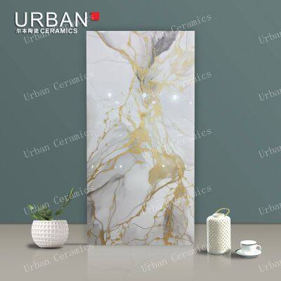Qingdao Gloden 600X1200mm Ceramic Glossy Glazed Polished Porcelain Floor Wall Tile photo-4