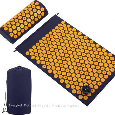 Acupressure Mat and Pillow Set for Back Neck Pain Relief and Muscle Relaxation