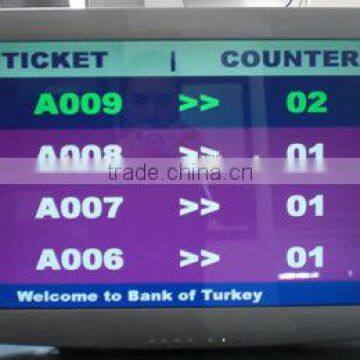 Centralized Queue Management System Token Number LCD Main Display