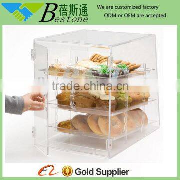 lockable clear acrylic container box for food