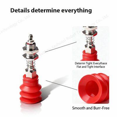 Industrial Suction Cup VBU35/45 Triple-Layer Vacuum Cup High Temperature Resistant High-Power Suction Nozzle Accessories Pneumatic Robot Arm photo-4
