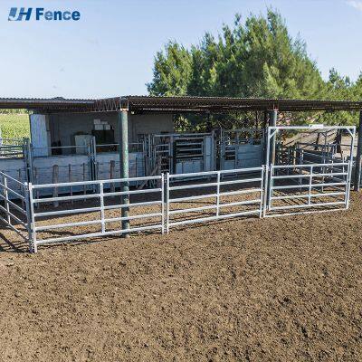 Portable, feuerverzinkter Stahl, pulverbeschichtet, umweltfreundlicher Hofzaun, Vieh- und Rinderpanels, sicherer Zaun für Pferde, 6 ft faltbar