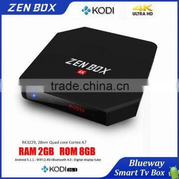 Hot Selling Product 2016 Android5.1 Zen Box HD 4K Set Top Box 2GB/8GB Kodi Smart TV Box                        
                                                Quality Choice