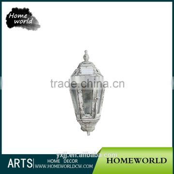 Distressed European Style Wall Mounted Antique Garden Wood Lamp