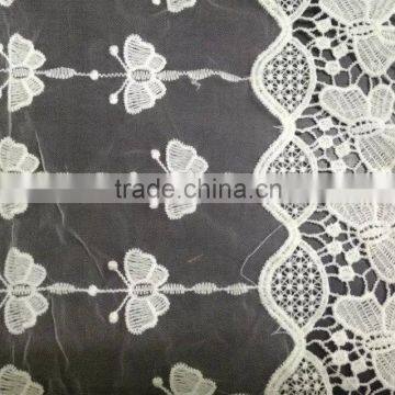 Lace Fabric Hot Organdy Embroidery Lace Milk Silk Full Lace for Accessory photo-4